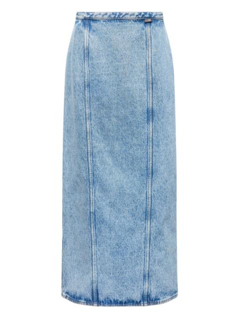 MM6 Maison Margiela denim panelled skirt