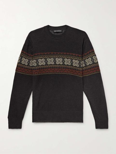 Our Legacy Base Fair Isle Hemp Sweater