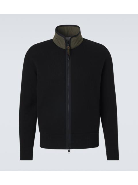 Moncler Archivio waffle-knit cotton jacket