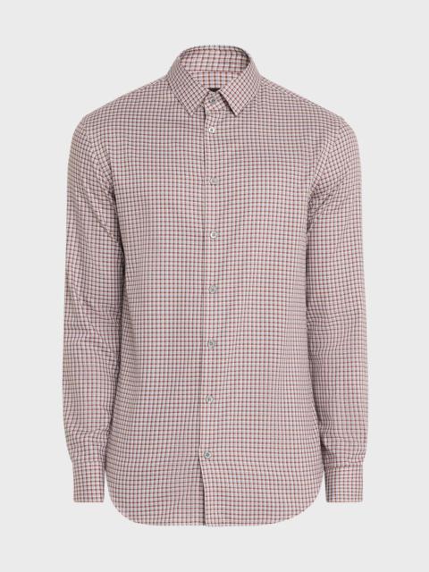 GIORGIO ARMANI Men's Plaid Sport Shirt