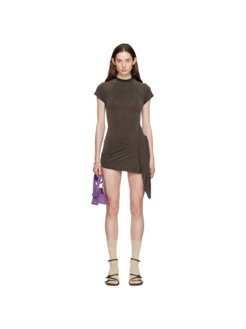 JACQUEMUS Brown 'La Robe Espelho Court' Minidress