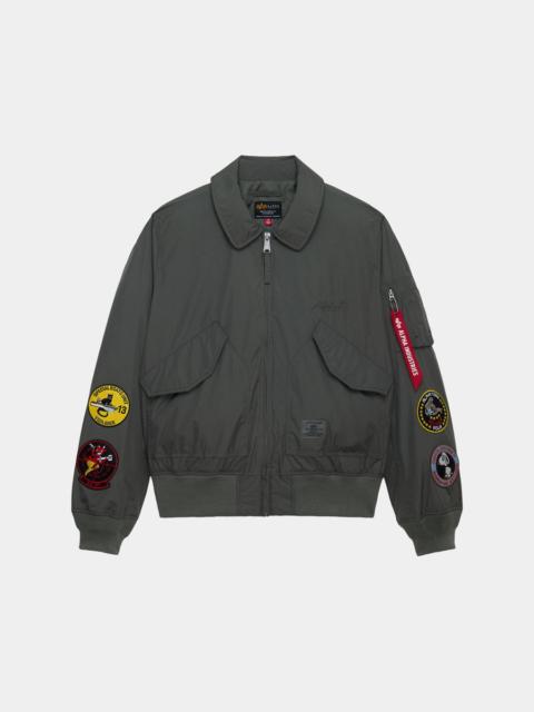 ALPHA INDUSTRIES CWU 36/P RELAXED PATCHED FLIGHT JACKET