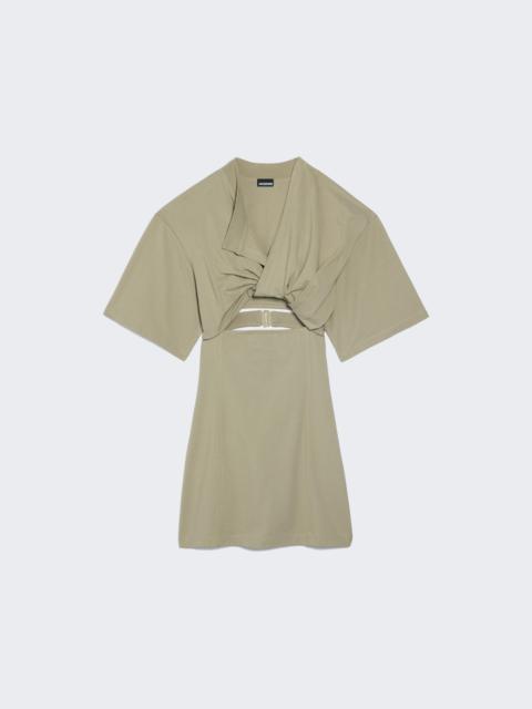 JACQUEMUS La Robe T-shirt Bahia Khaki