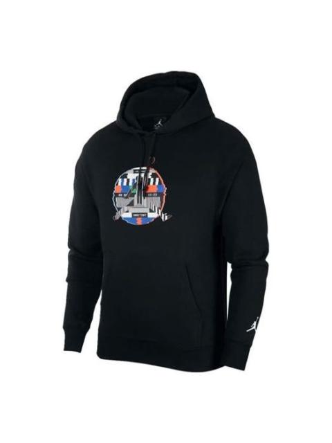 Jordan Men's Air Jordan Knit Sports Geometry Pattern Casual Black CW8620-010