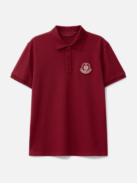 Moncler YEAR OF THE SNAKE PATCH COTTON PIQUET POLO SHIRT
