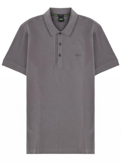 BOSS COTTON POLO SHIRT WITH LOGO