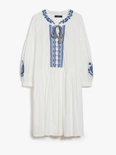 Cotton poplin dress