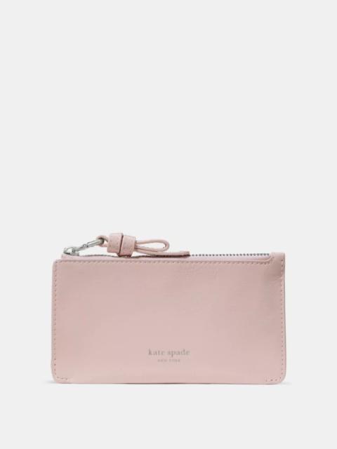 kate spade Loop Crinkle Patent Zip Card Case