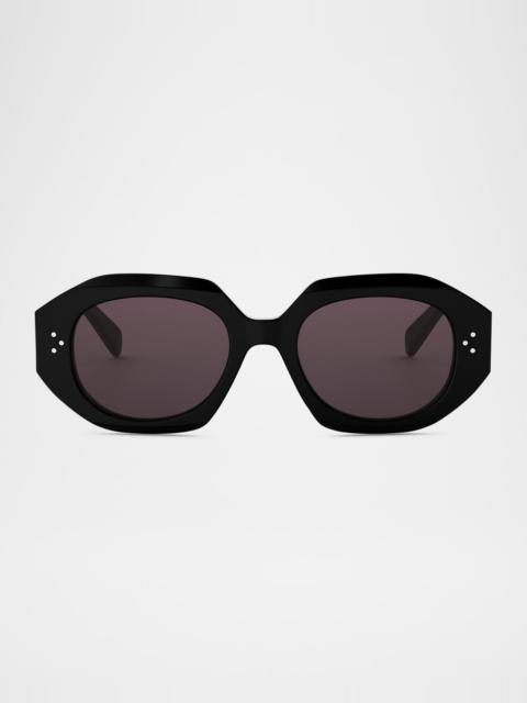 CELINE 3 Dot Geometric Square Sunglasses