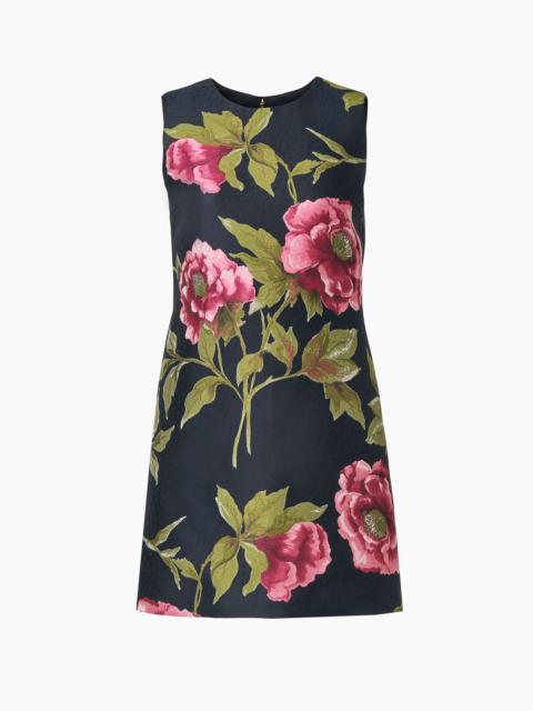 CAROLINA HERRERA Peony Jacquard Shift Dress