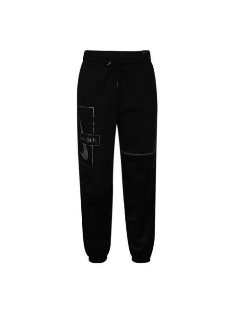 Nike (WMNS) Nike Sportswear Icon Clash Casual Loose Bundle Feet Sports Pants/Trousers/Joggers Black DC065