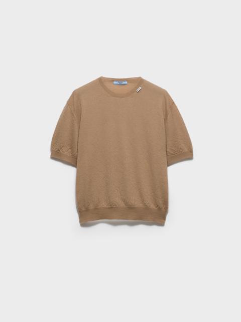 Prada Short-sleeved cashmere sweater