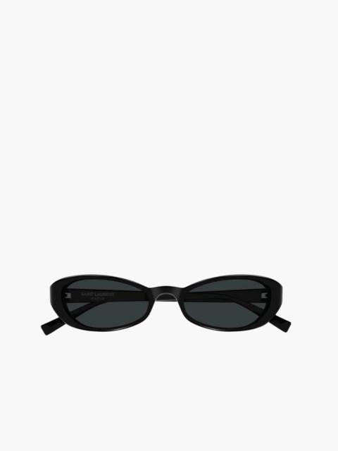 SAINT LAURENT 90'S NARROW ALMOND SUNGLASSES