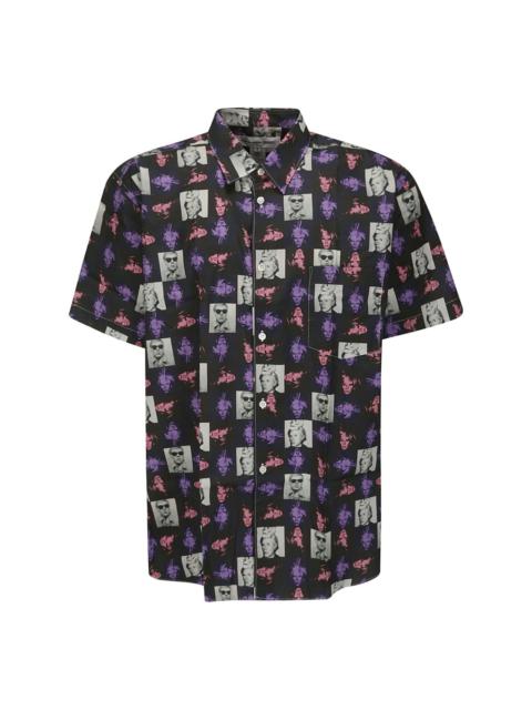 all-over print cotton shirt