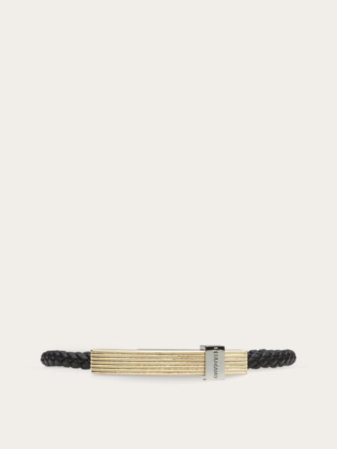 Braided bracelet with band - (M)