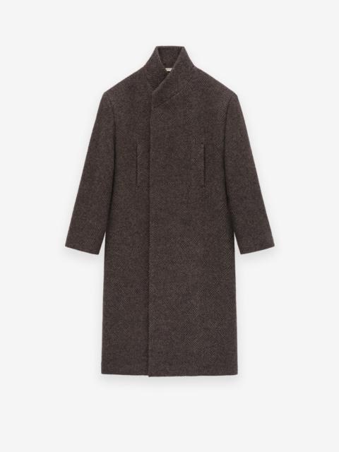 Fear of God Wool Chevron Stand Collar Overcoat