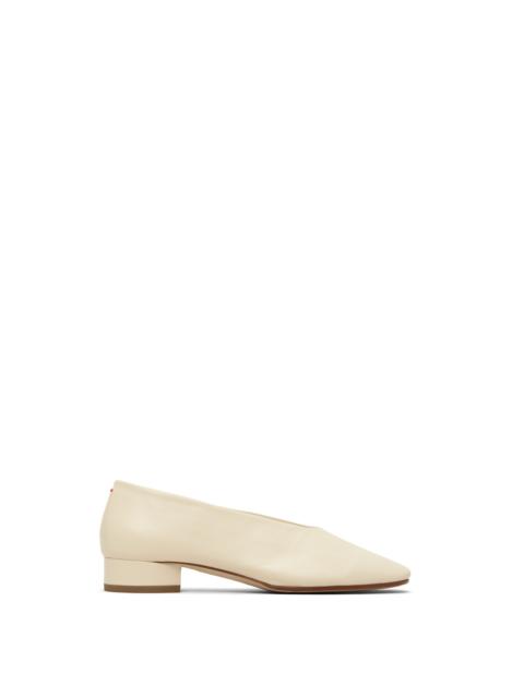Aeyde Off-White Delia Low-Heeled Ballet Heels