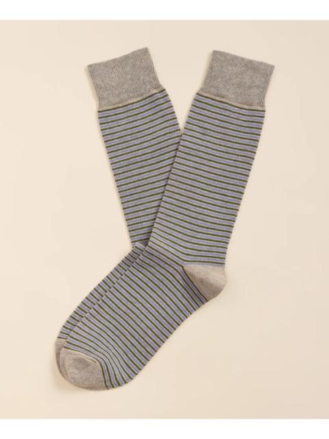 Brooks Brothers Cotton-Blend Stripe Socks