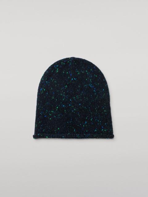 Johnstons of Elgin Tiree Green Donegal Cashmere Beanie