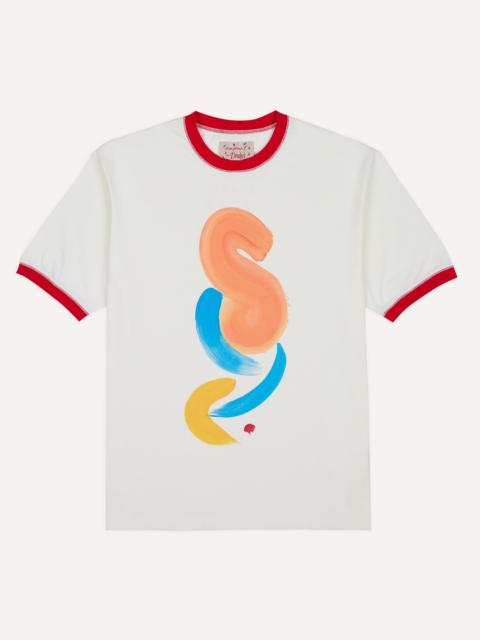 Drake's Mayumi Y. for Drake’s Print Ringer T-Shirt