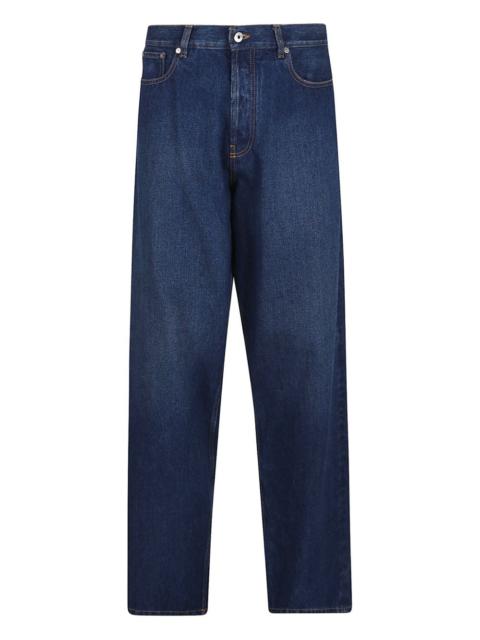 Off-White five-pocket back-patch jeans