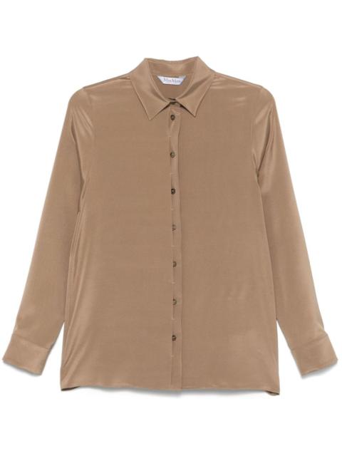 Max Mara Stretch silk cady shirt