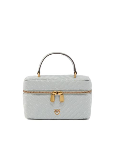 PINKO chevron quilted leather mini bag