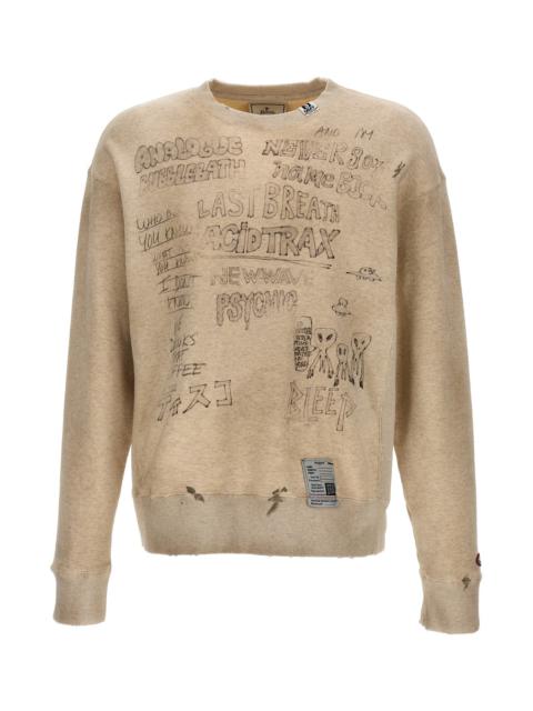 'Destroyed oversize' sweatshirt