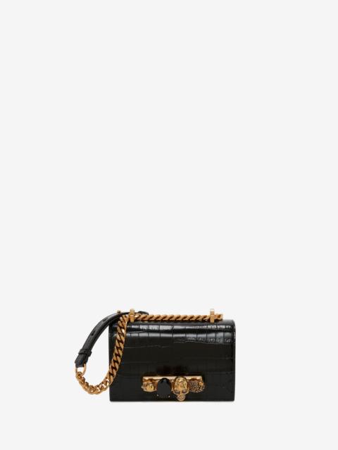Alexander McQueen Women's Mini Jewelled Satchel in Black
