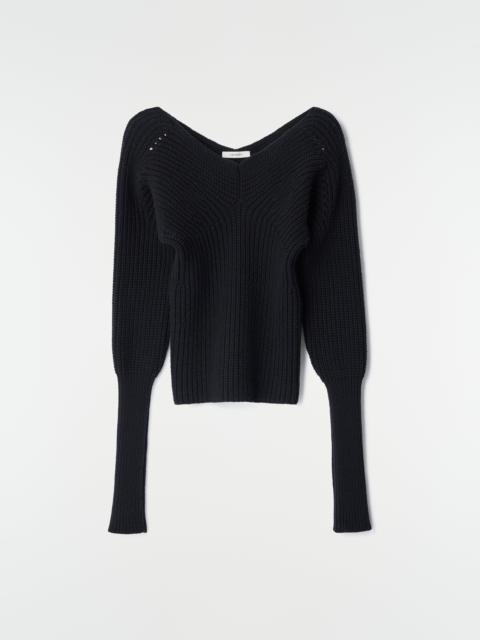 Lemaire OFF-SHOULDER SWEATER IN WORSTED WOOL