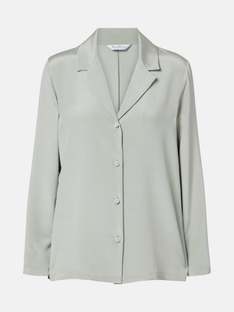 Max Mara Aedo silk-blend satin shirt