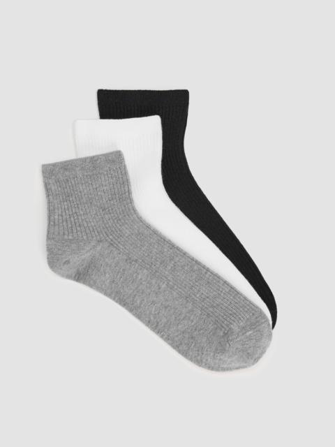 EILEEN FISHER Cotton Ankle Sock 3-Pack