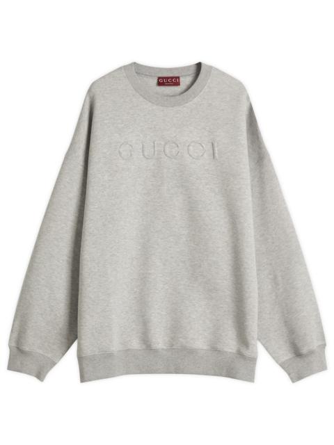 GUCCI Gucci Embossed Logo Sweatshirt