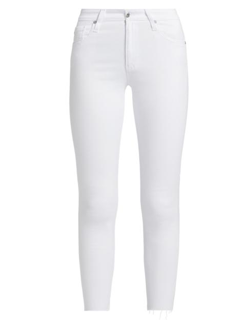 AG Jeans Women's Farrah Mid-Rise Skinny Ankle Jeans - White