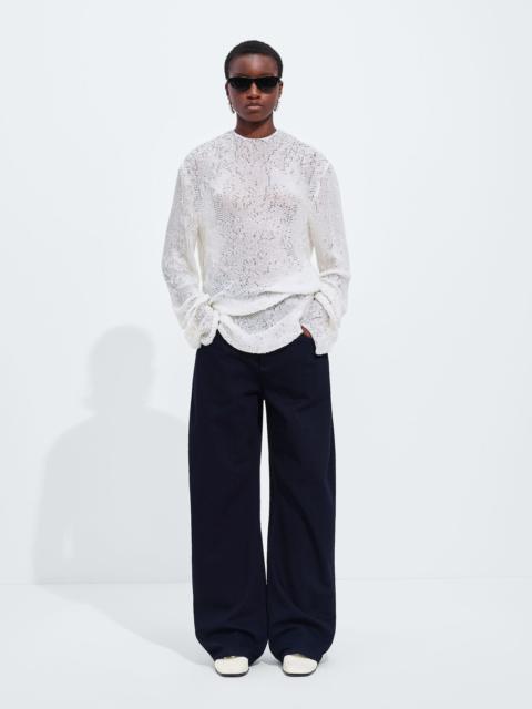 Bottega Veneta Dark Indigo Wide Leg Jeans