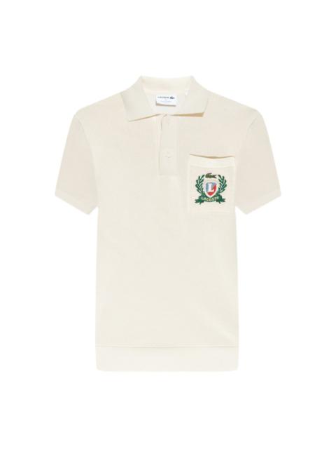 LACOSTE textured polo shirt