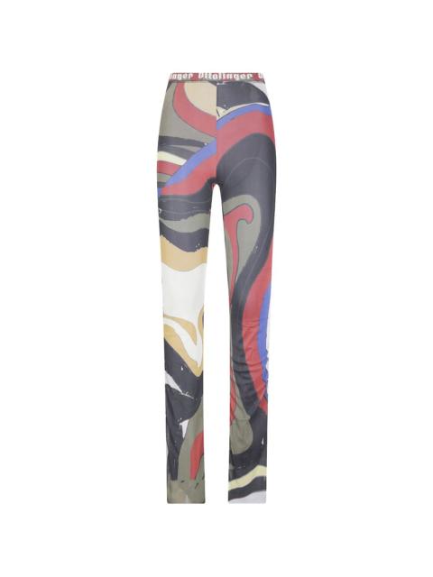 OTTOLINGER psychedelic-print mesh trousers