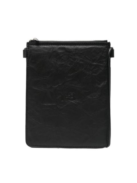 Y-3 LEATHER MESSENGER BAG