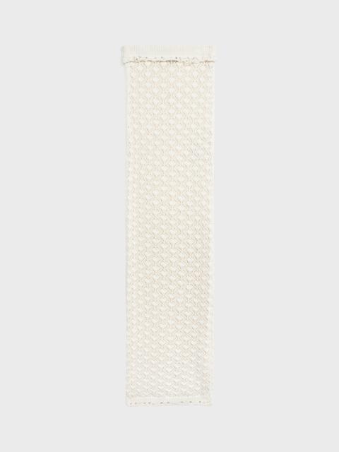 Blumarine LONG LACE-STITCH KNIT SKIRT WITH SLIT