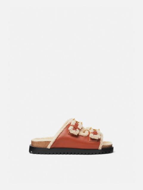 VERSACE Shearling Sandals