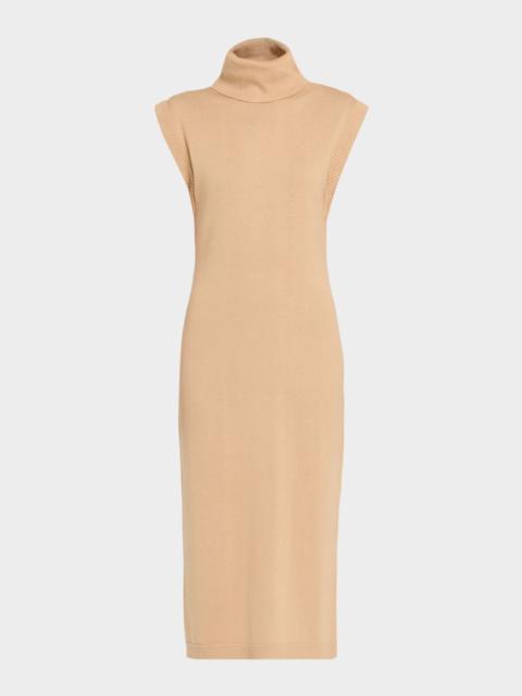 SIMKHAI Cashmere-Cotton Sleeveless Sweater Dress
