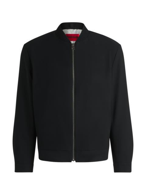 HUGO MODERN-FIT BLAZER IN WRINKLE-RESISTANT SEERSUCKER