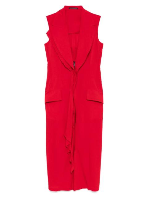 Yohji Yamamoto draped sleeveless dress