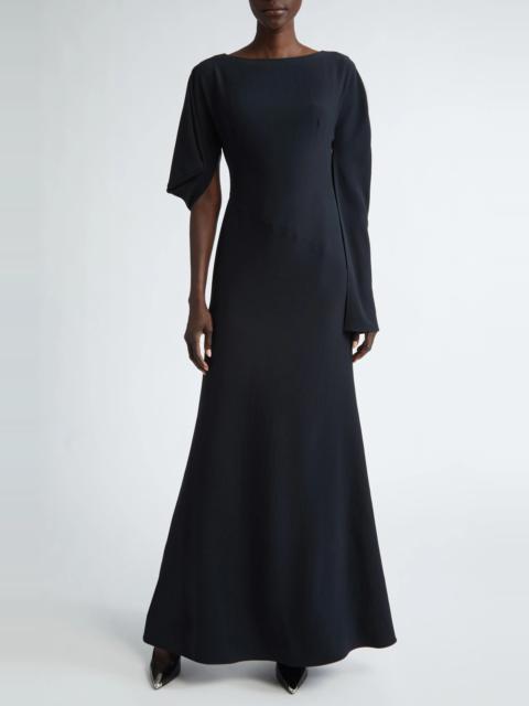 Asymmetric Sleeve Gown