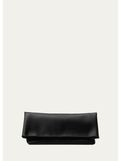 MICHAEL KORS Isabella Satin Foldover Clutch