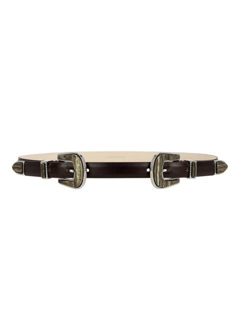 DÉHANCHE Travertine Double Buckle Belt