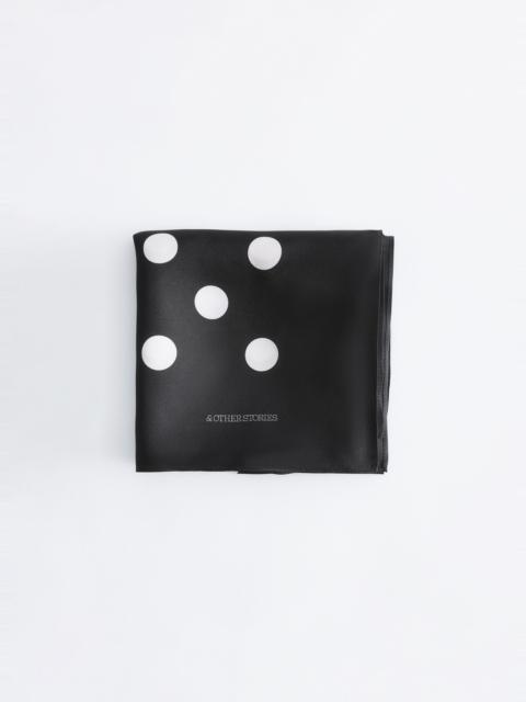 & Other Stories Polkadot Print Scarf