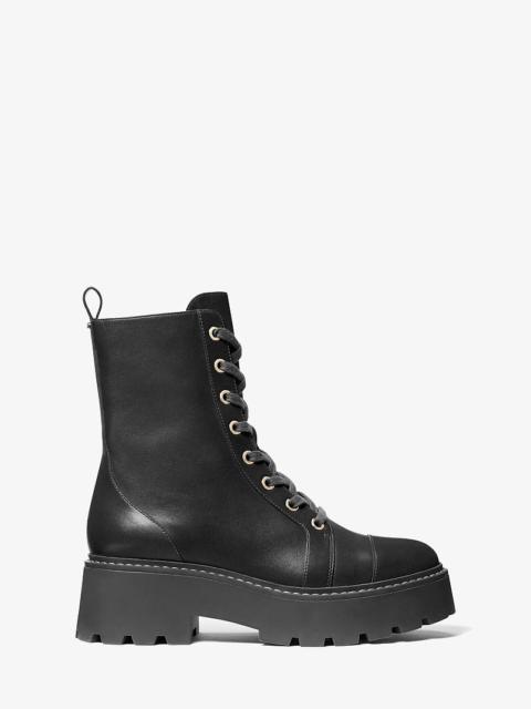 MICHAEL KORS Blake Leather Combat Boot