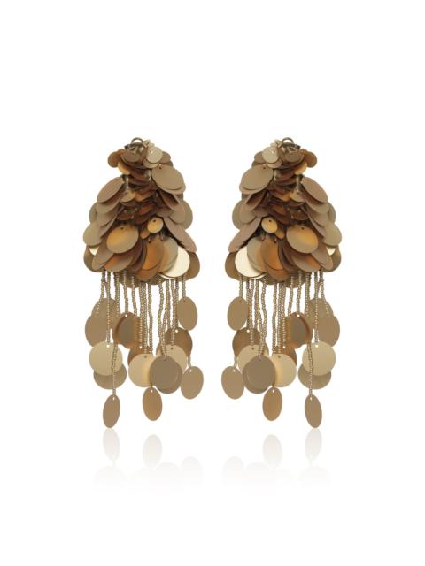 Johanna Ortiz Flirtatious Airs Paillettes Drop Earrings gold