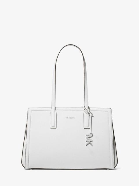 MICHAEL KORS Laila Medium Pebbled Leather Tote Bag